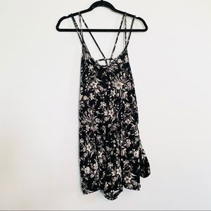A.E. Soft & Sexy Floral Crisscross Romper - #351